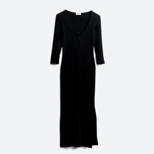 LNA Black Knit Dress